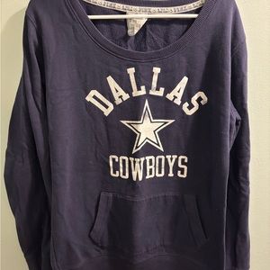 PINK Victoria’s Secret Women’s Dallas Cowboys Long Sleeve Tunic Sweater
